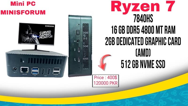 mini PC Ryzen 7 7800 HS 0