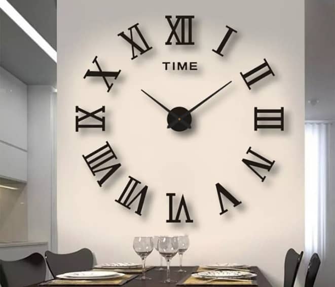 3D Wooden Wall Clock Available 1