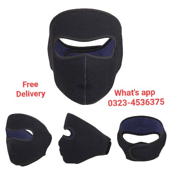 Face Mask l Fog l Cold Mask l Bike l Free Delivery l 0323-4536375 0