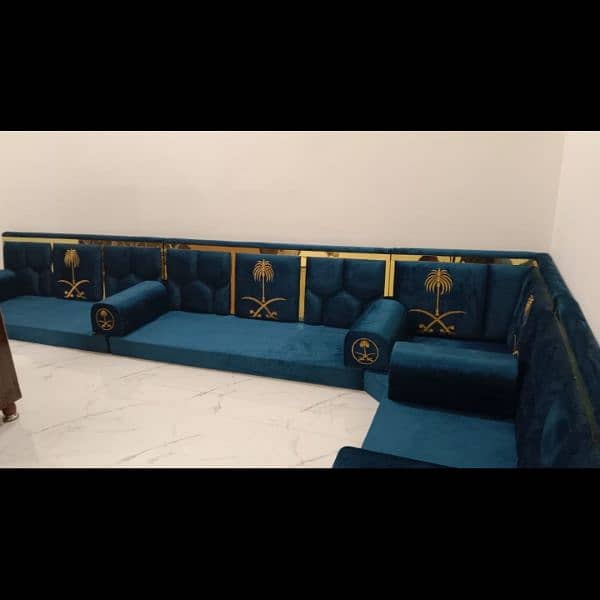 Arabic majlis// simple majles/ sofa poshish/ furniture/ wall designer 1