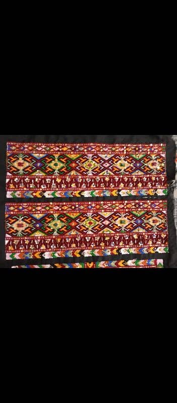 Balochi Dress Tharo nalki, sitara, mothi made by hand and sew machine. 3