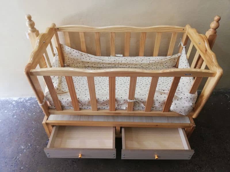 "Beautiful Wooden Baby Swing for Sale – Perfect for Your Little One!" 1