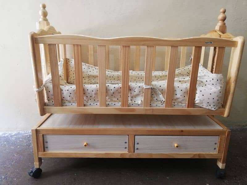 "Beautiful Wooden Baby Swing for Sale – Perfect for Your Little One!" 3