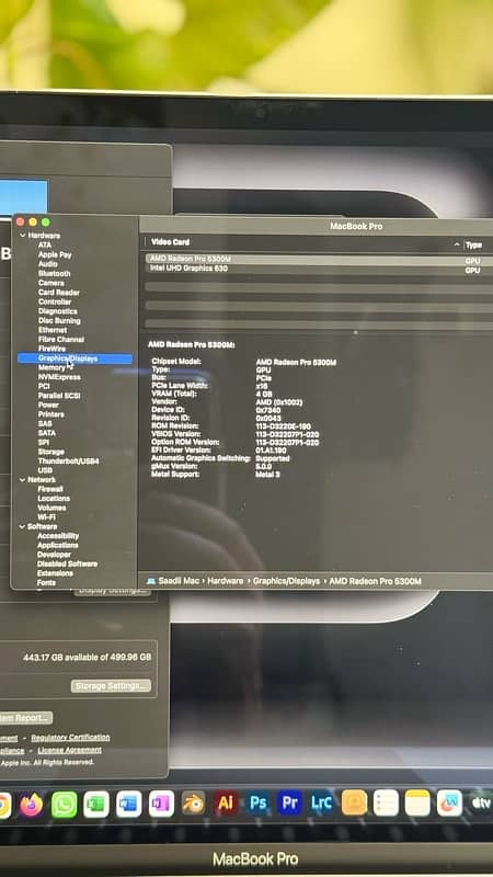 Macbook Pro 2019 16inch 32GB SsD512 4GB card 9