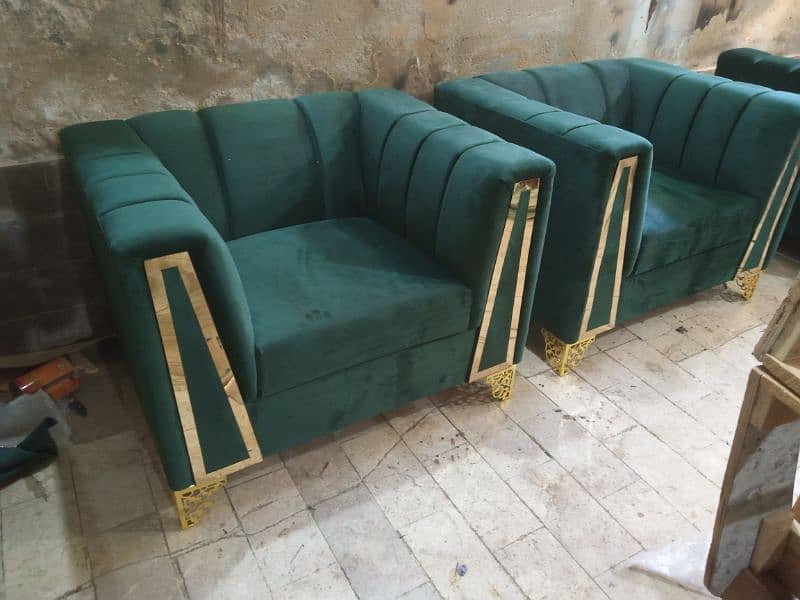 sofa set / 7 seater sofa set / L shape sofa set / wooden sofa set / 7