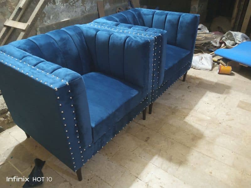 sofa set / 7 seater sofa set / L shape sofa set / wooden sofa set / 3