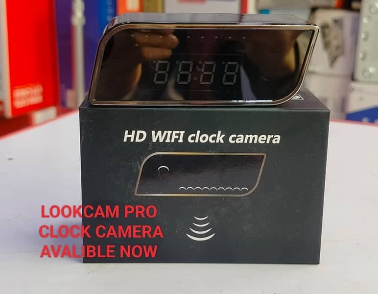 4K Mini Wifi Clock Hidden Camera, with voice recorder & battery backup 0