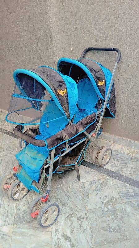 twin baby pram 2