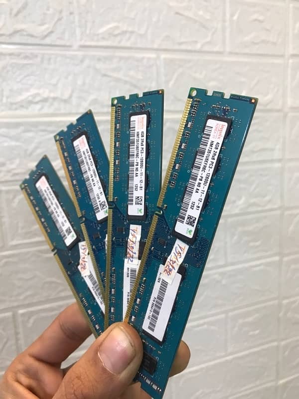 PC RAM Hynix 16GB 4x4GB PC3 12800U 0