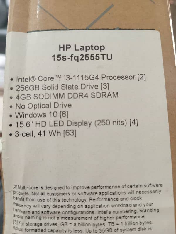 Hp 15S Core i3 11th Generation 4Gb , 256Gb SSD 15.6-inch Win-11 14