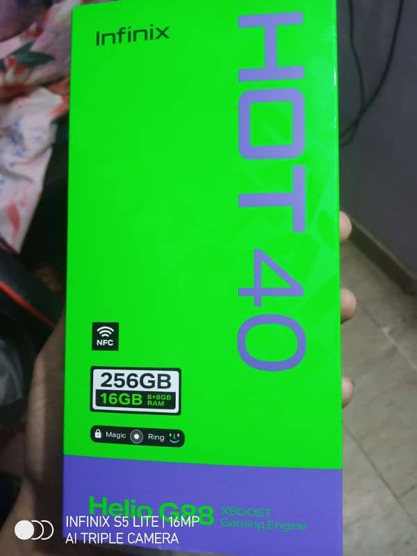 Infinix Hot 40 16+256gb with 3mnth warranty 8