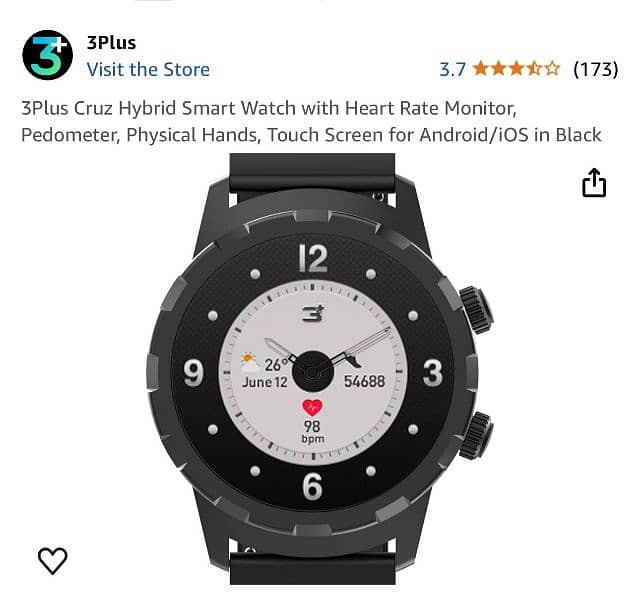 3 plus Hybrid samar watch 6