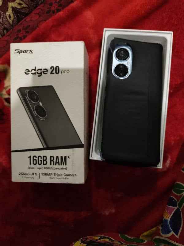 sparx edge 20 pro box open condition 16/256gb 6