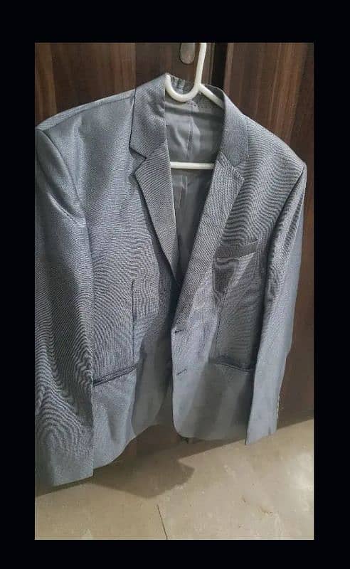 Boss Brand silver shiny pent coat 2