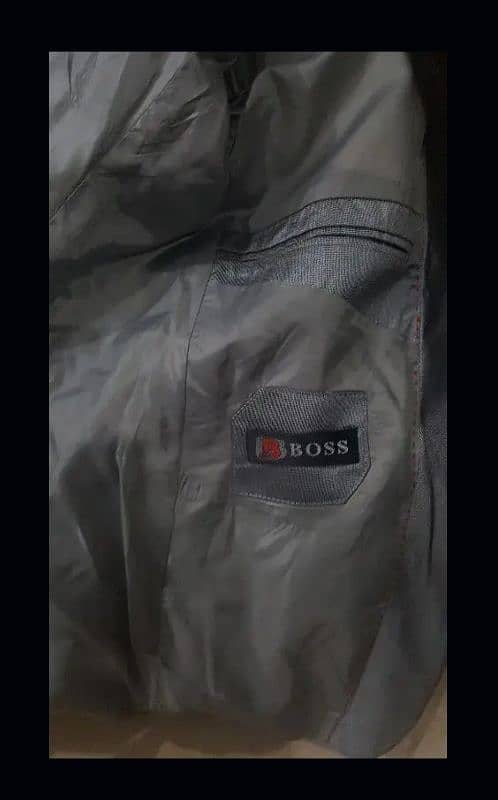 Boss Brand silver shiny pent coat 6