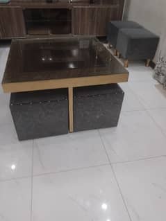 center table into dinning with storage