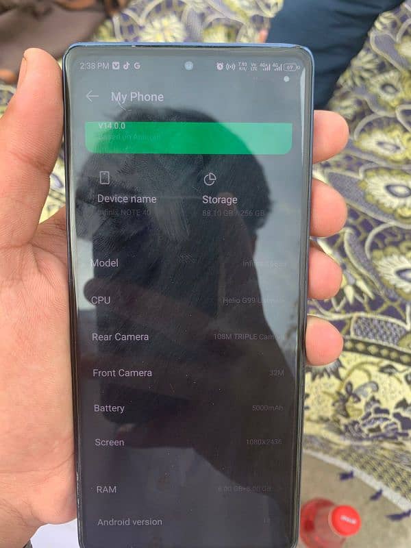 Infinix note 40 /8/256 5 months used 6