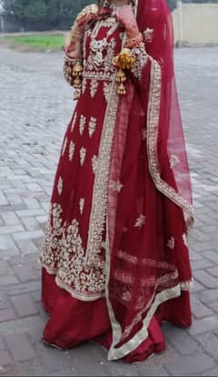 barat bridal lehnga| mehroon | Dark red