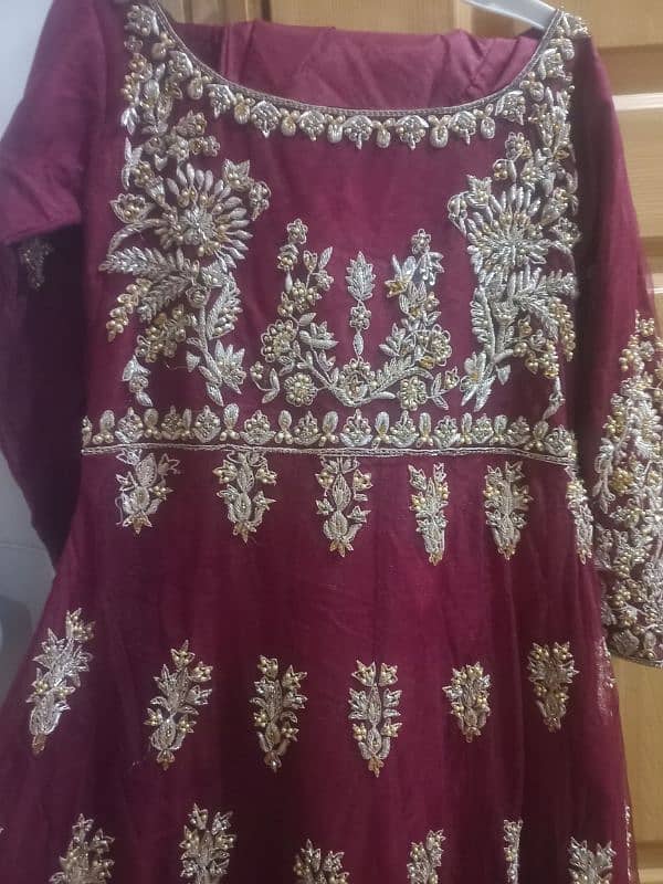 barat bridal lehnga| mehroon | Dark red 8