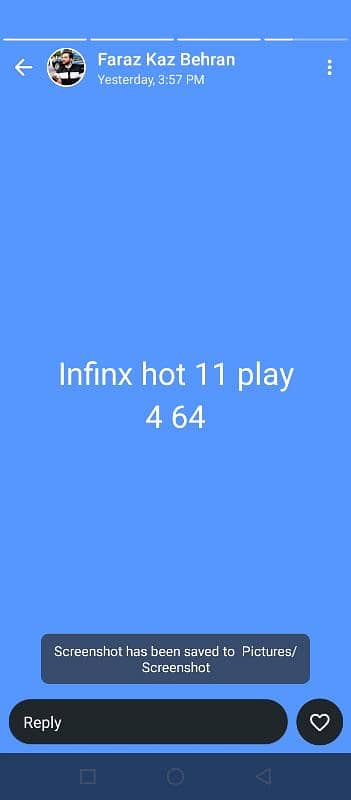 Infinix hot 11 play 3