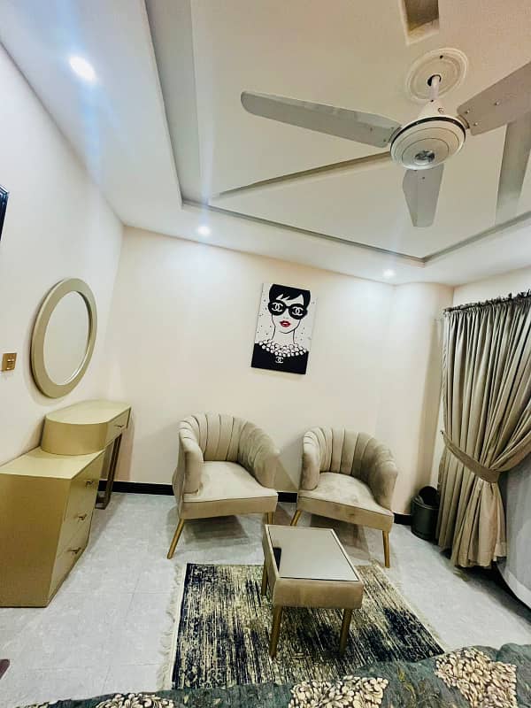 PERDAY 2 BED LUXERY FURNISHED APPARTMENT FOR RENT BAHRIA TOWN PHASE 8 1