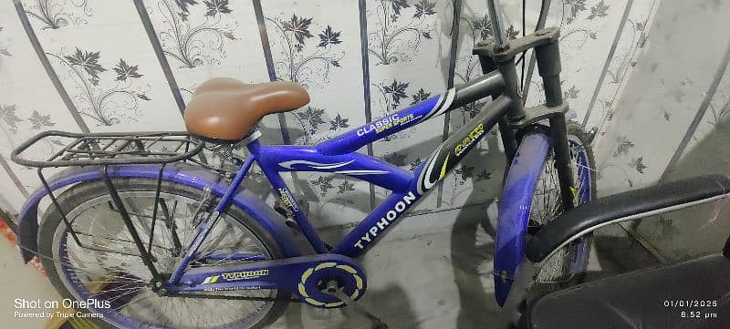 Typhoon bicycle blue colour 1