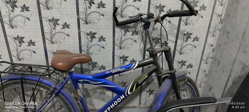 Typhoon bicycle blue colour 4