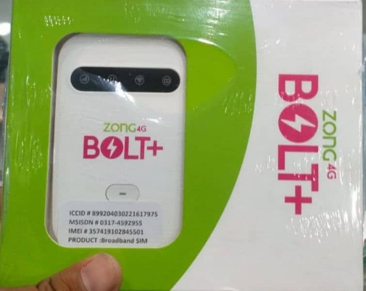 zong bolt plus latest version unlimited stock 0307=1700003 0