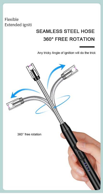 Electric Rechargeable Arc Plasma Lighter 12