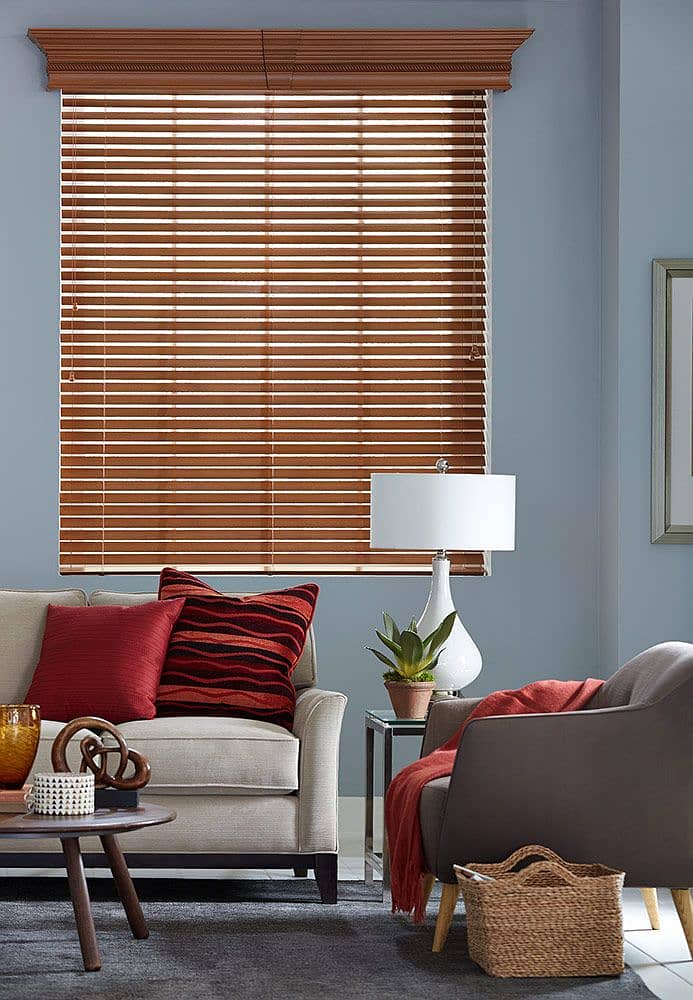 Window blinds curtains wooden roller blind 8