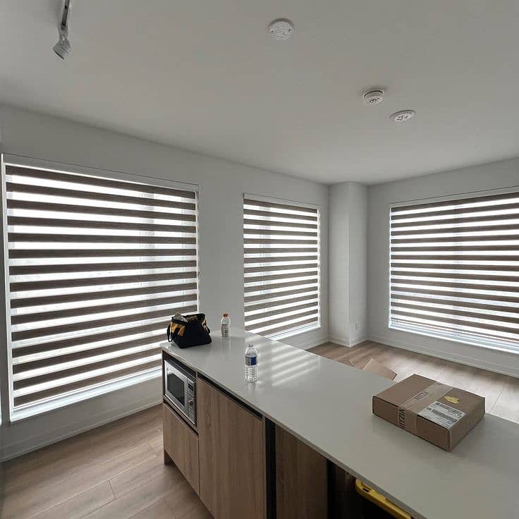 Window blinds curtains wooden roller blind 11