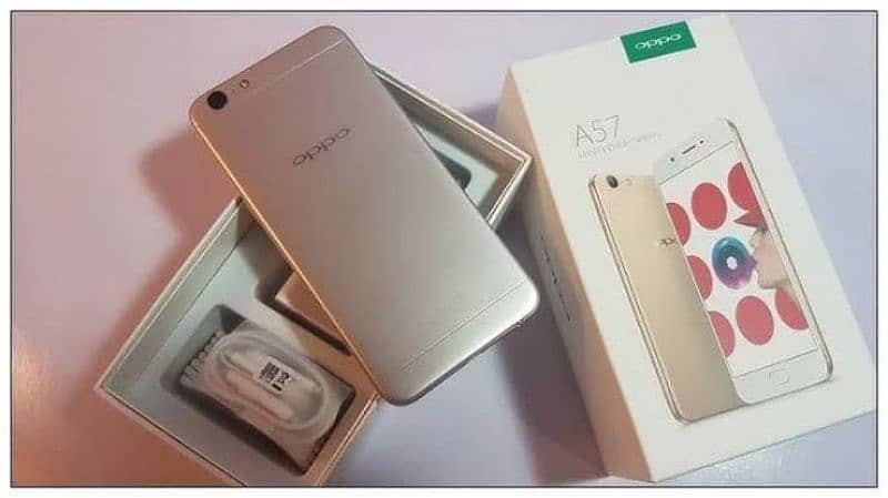 Oppo A57 4gb 64gb dual sim box 0