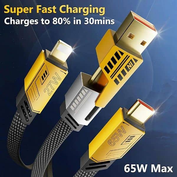 4 in 1 charging cable 65 Watts 7