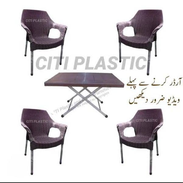 Plastic chair with Iron legs 4