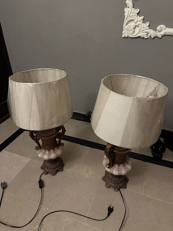 bedroom side table lamps … in brand new condion 2