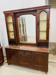 showcase and dressing table used