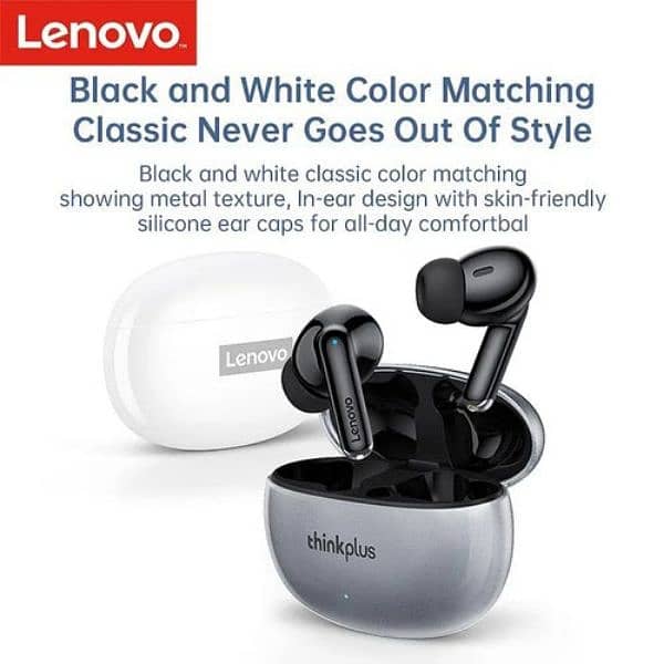 Original Lenovo Xt88 Tws Wireless Earphone Bass Touch Control Long 5