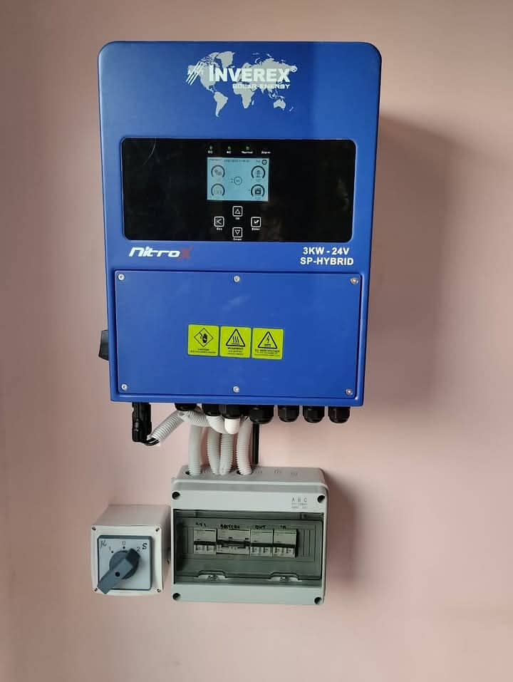 3kw hybrid elevated structure with nitrox inverter and tubular batter 0