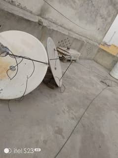 Dish Antenna 2 ,and 1, Receiver device for sale