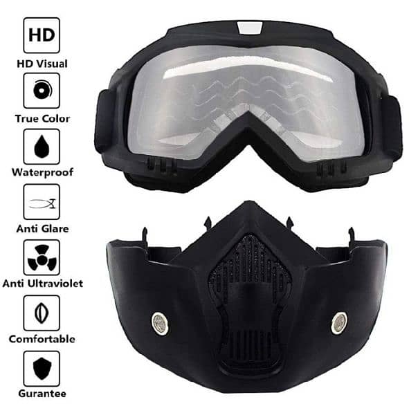 Anti-Dust face mask with glasses 2