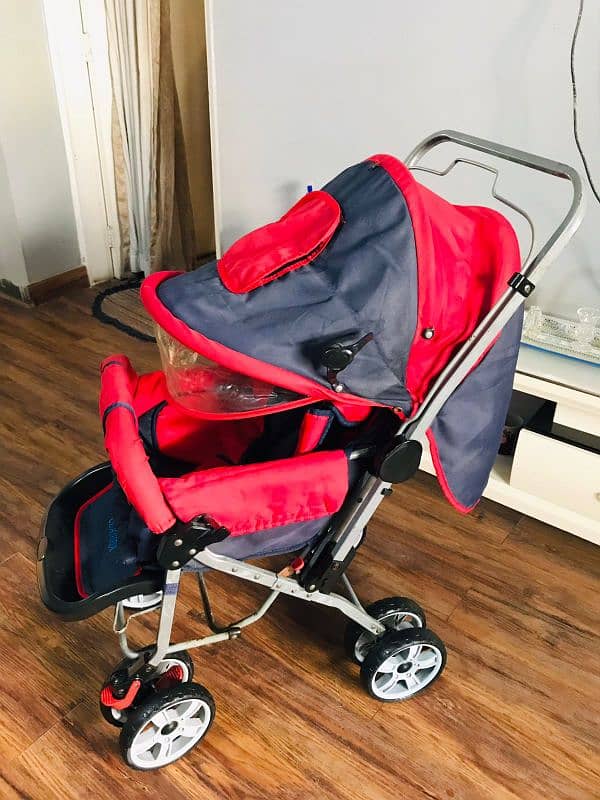 Heavy imported pram for kids with smooth and strong ride 1