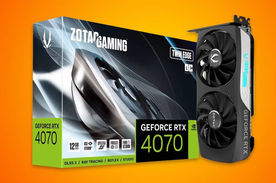 ZOTAC Gaming GeForce RTX 4070 Twin Edge OC DLSS 3 12GB GDDR6X 192-bit 0