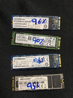 M. 2 SSD (SanDisk, Hikvision and Samsung) 128GB & 256GB