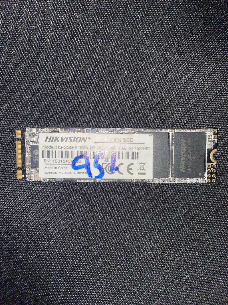 M. 2 SSD (SanDisk, Hikvision and Samsung) 128GB & 256GB 2