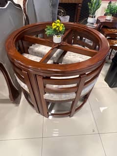 4 seater dining in complete solid wood