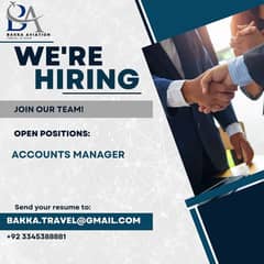 Required Female For Travel Agency Accounts