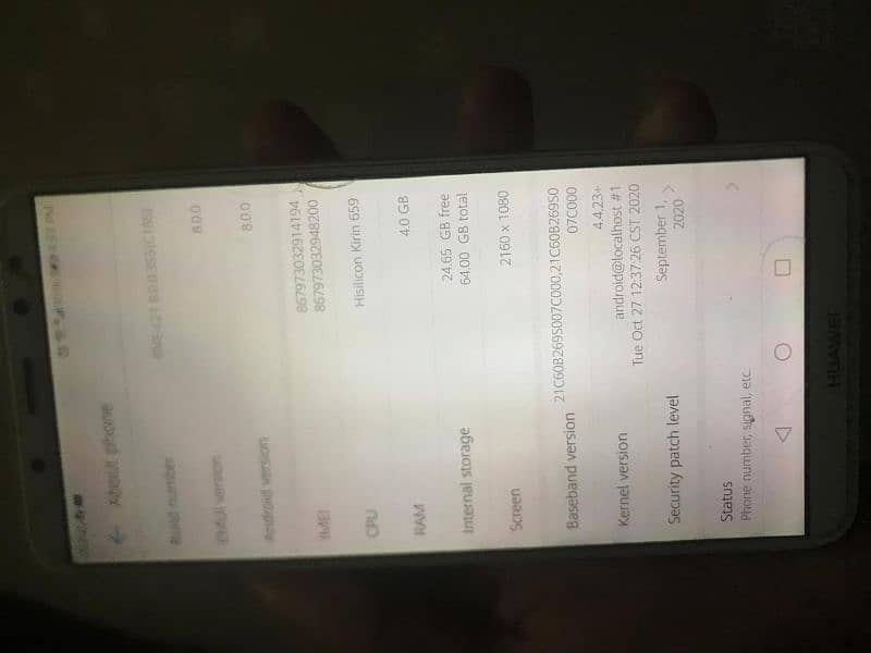 Huawei mate 10 lite for sell 4/64 gb 8/6 months used. 1