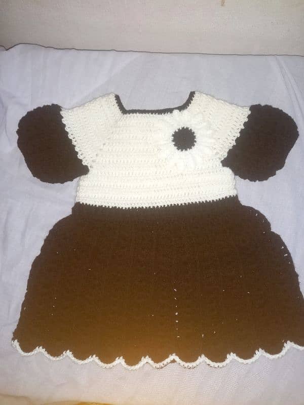 baby girl crochet frock 0