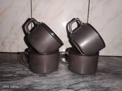 4 tea cup black colour