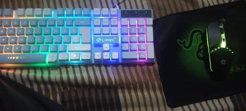 RBG keyboard RGB mouse and mouse pad 3 in 1 3